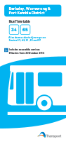 Berkeley, Warrawong and Port Kembla Timetable