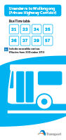Princes Highway Corridor Timetable